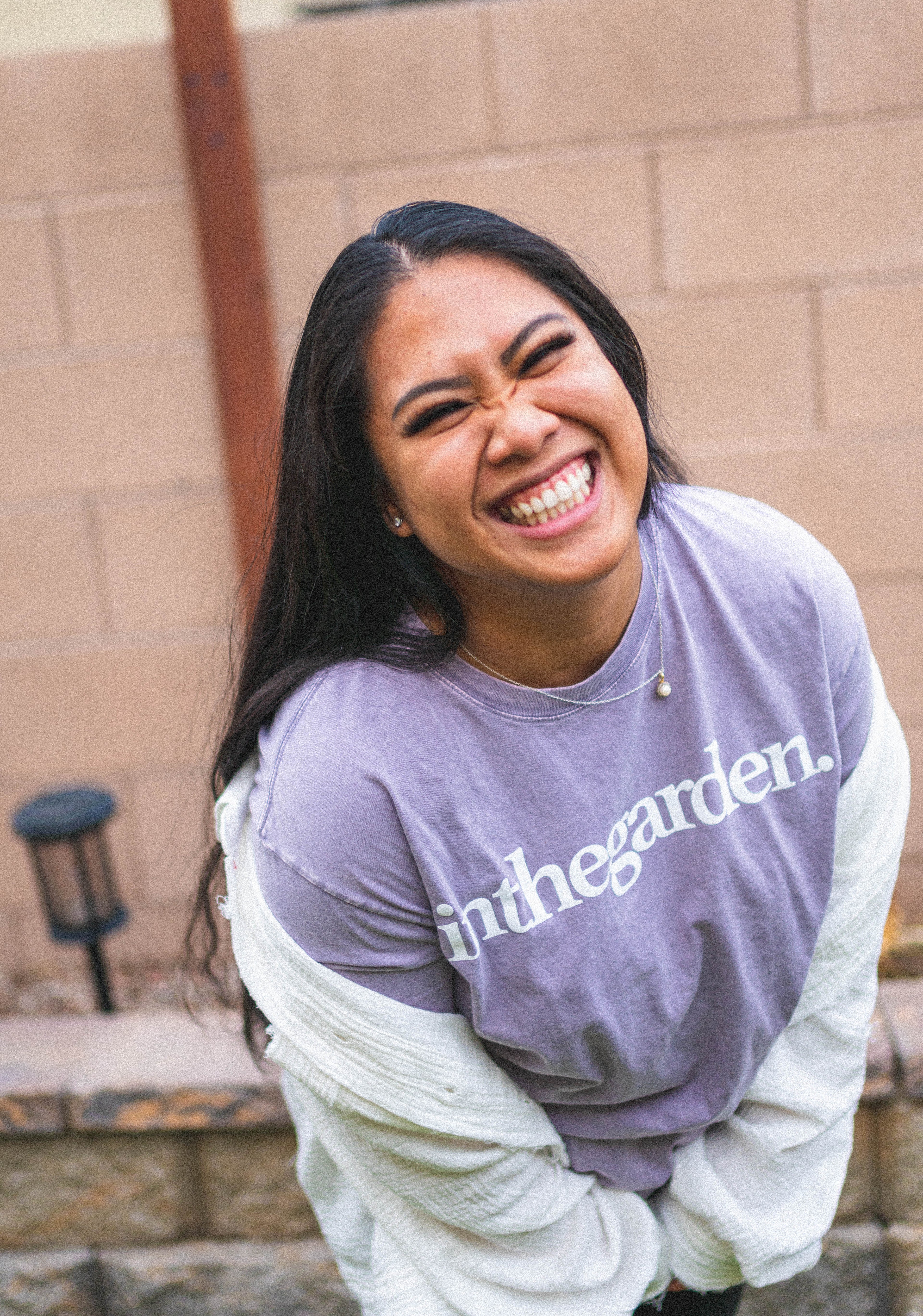 mineral washed logo tee